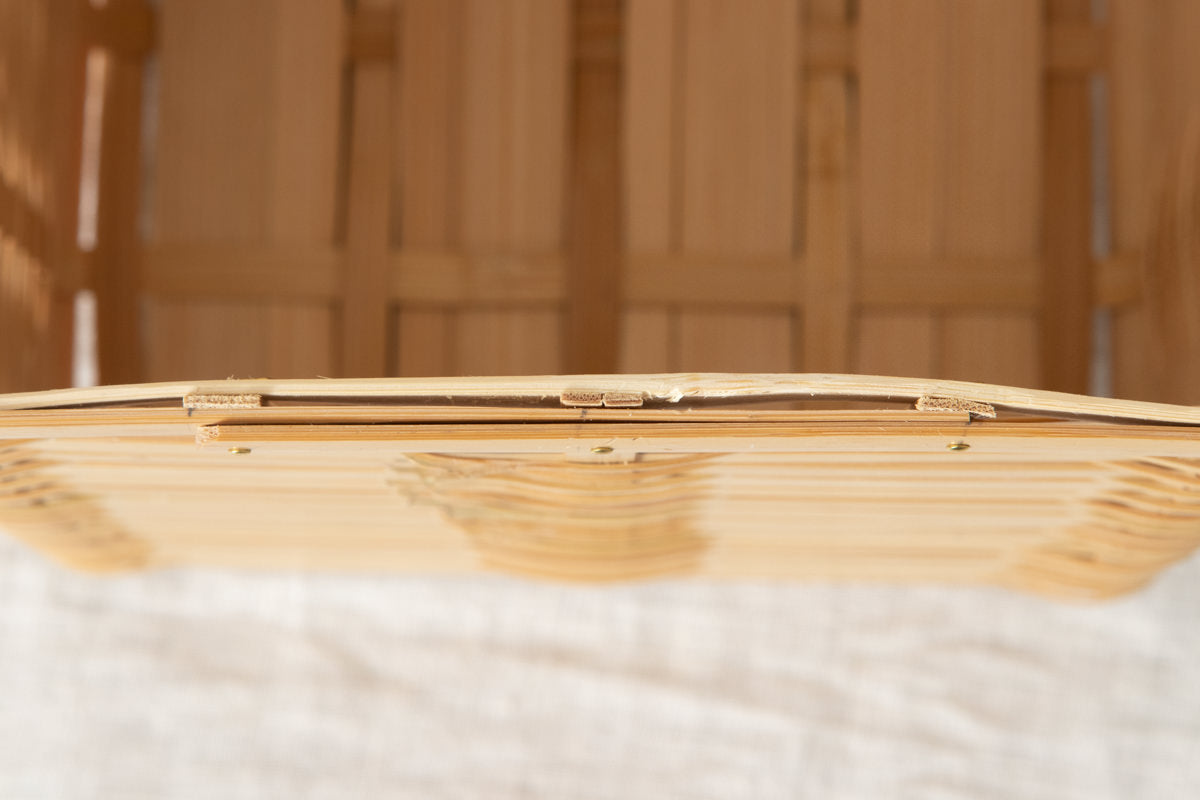 Wastepaper basket S / White bamboo / Kagoshima-JPN 211207-1