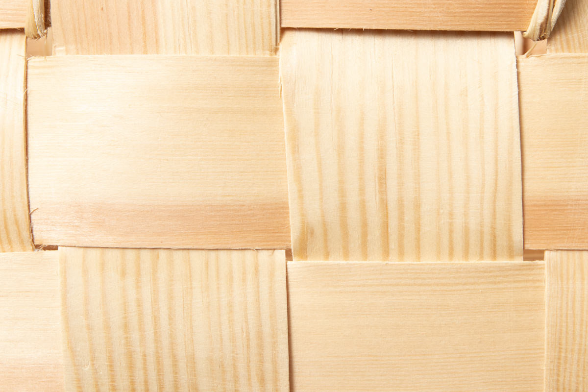 エストニア/パイン サイドバスケット(持ち手つき) 330711-1