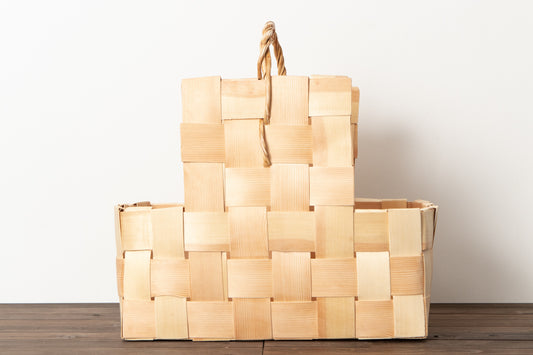 Firewood basket -angular- / Pine / EST 330714-1