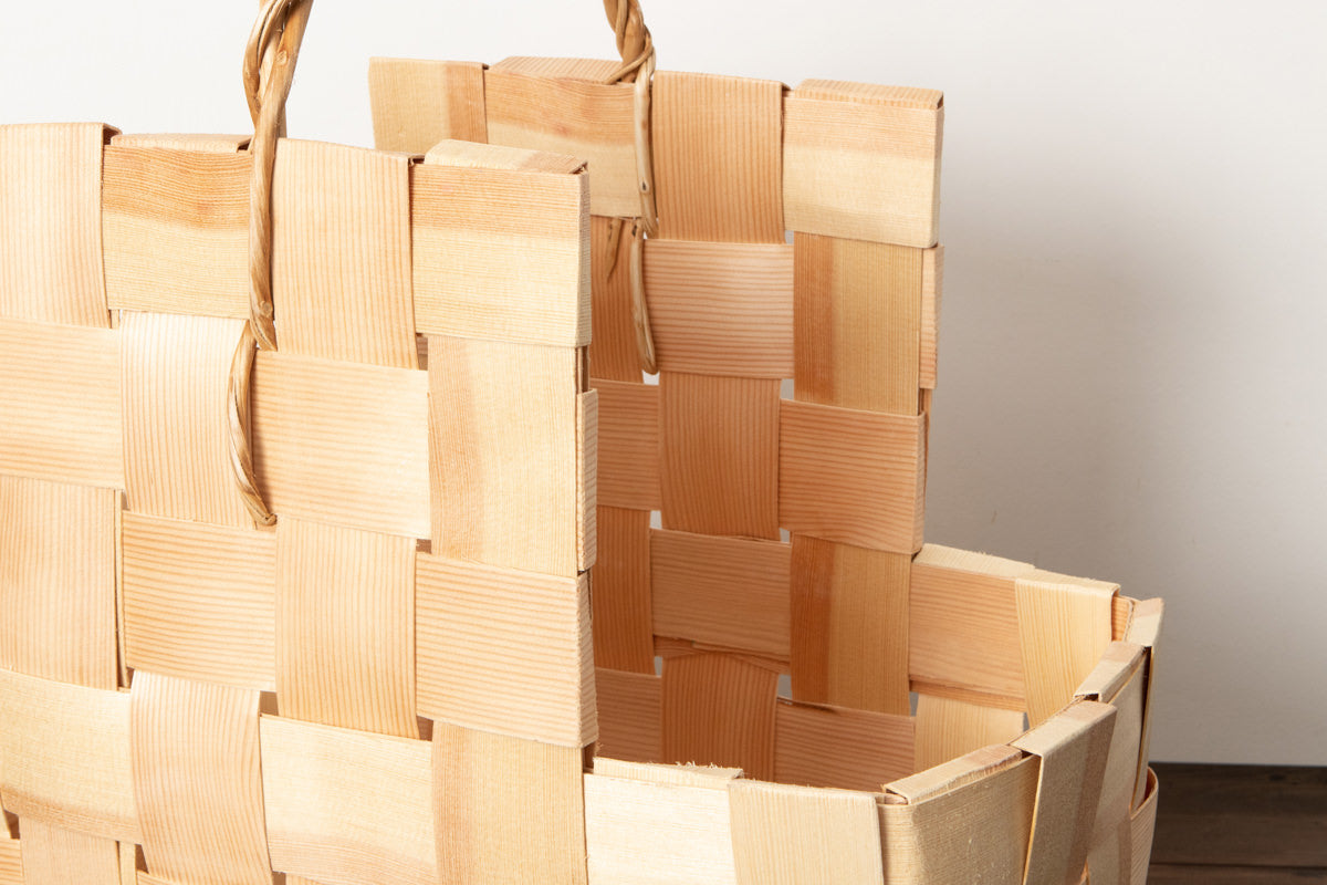 Firewood basket -angular- / Pine / EST 330714-1