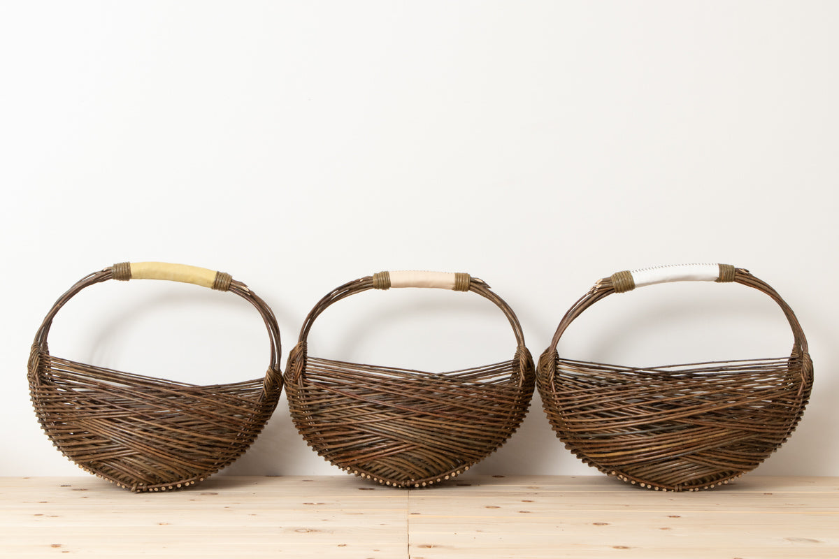 Zarzo basket 3 colors of handle / Willow / FRA 330801