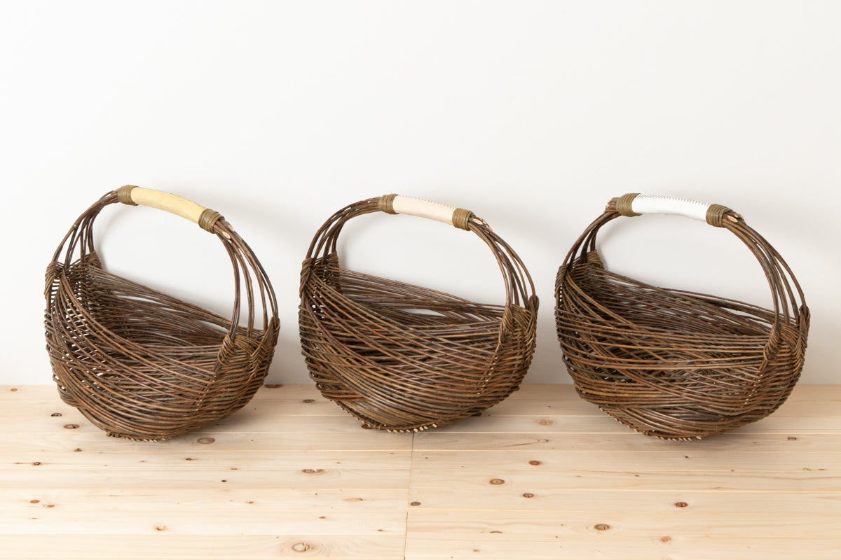Zarzo basket 3 colors of handle / Willow / FRA 330801