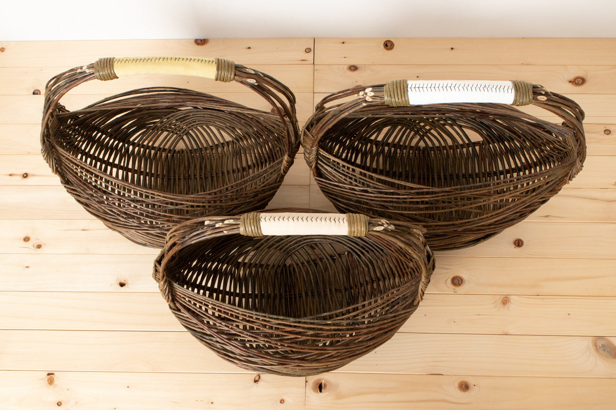 Zarzo basket 3 colors of handle / Willow / FRA 330801