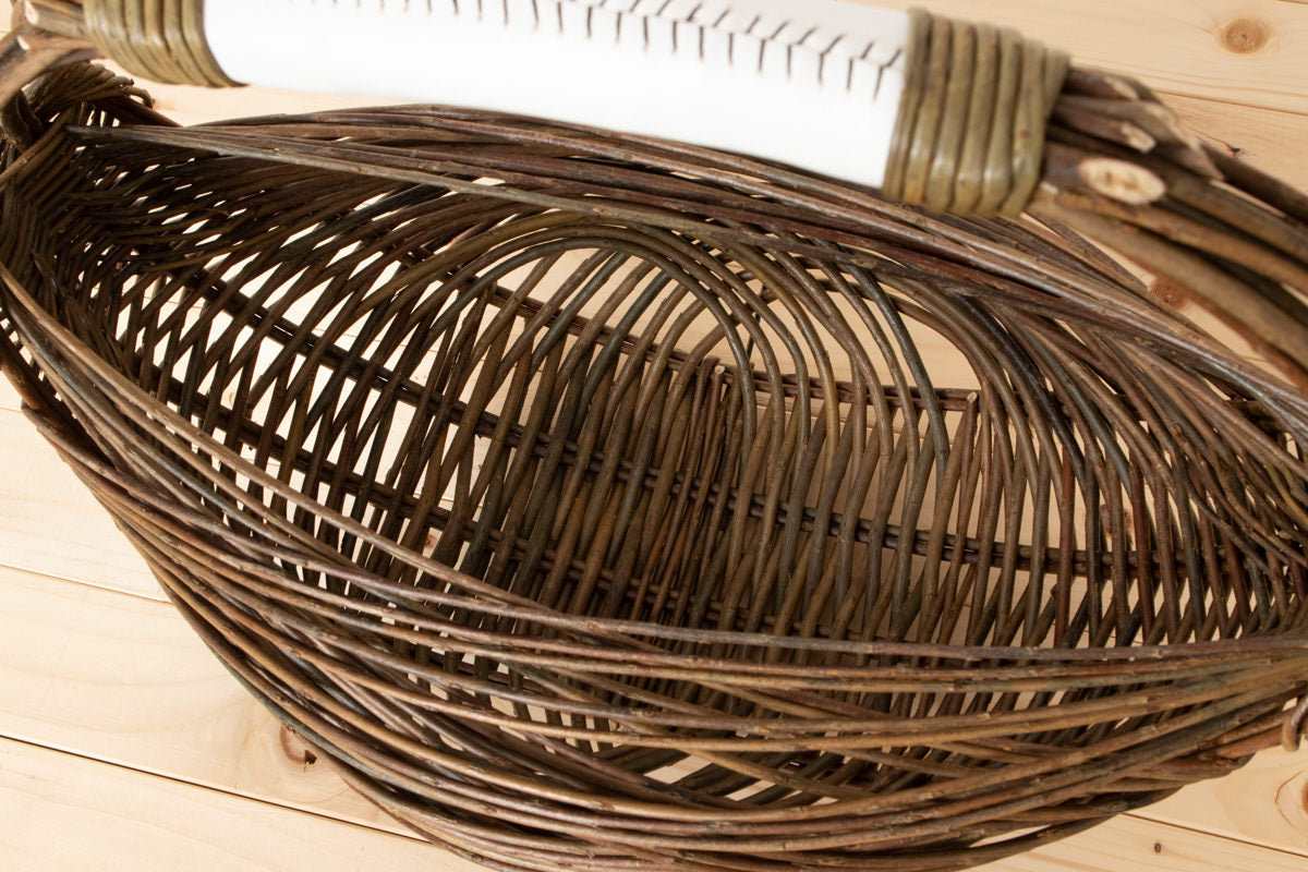 Zarzo basket 3 colors of handle / Willow / FRA 330801