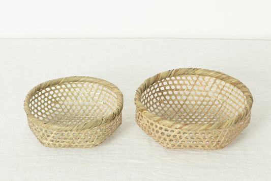 Beans Washing Basket – Shallow / Shinodake Bamboo / Miyagi-JPN 330115