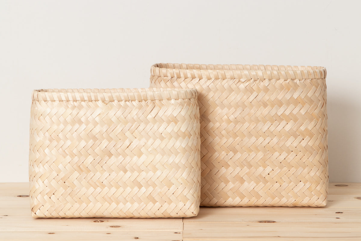 Organizing basket slim S, L / Itaya maple / Akita-JPN 720909