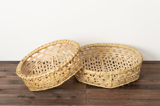 Large Basket “Imoarai” / Nemagari Bamboo / Fukushima-JPN 720614