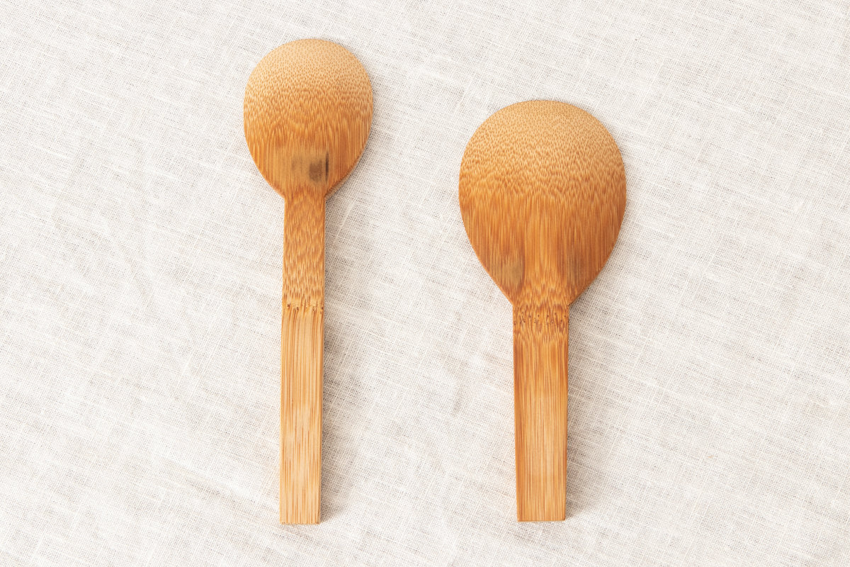Server Spoon “Herringbone” / Smoked Bamboo / Kochi-JPN 321222
