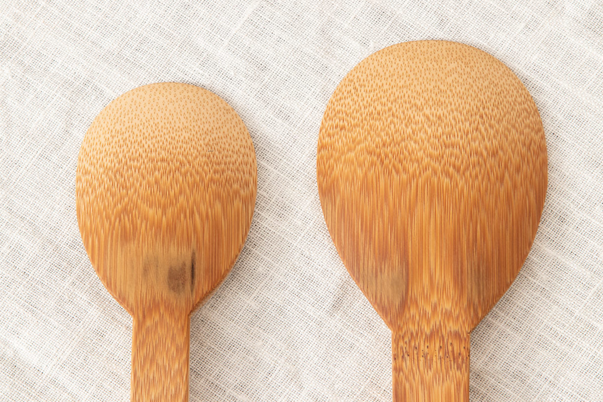 Server Spoon “Herringbone” / Smoked Bamboo / Kochi-JPN 321222