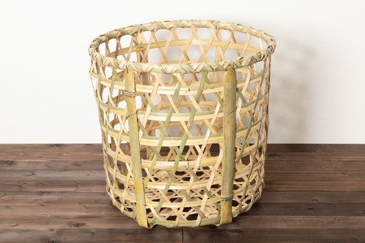 Mutsume Weave Weeding Basket / Madake Bamboo / Ibaraki-JPN 330612-1