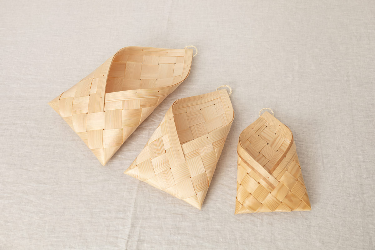 エストニア/パイン レターバスケット S・M・L 3サイズ 330705