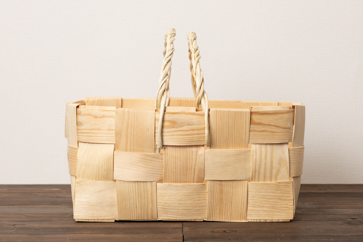 Shopping basket L 2-handles / Pine / EST 330713-3