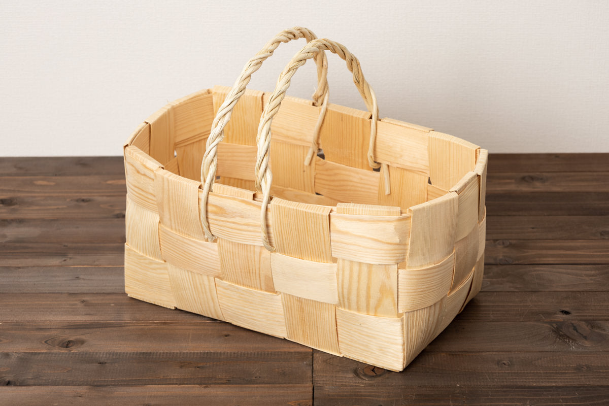 Shopping basket L 2-handles / Pine / EST 330713-3