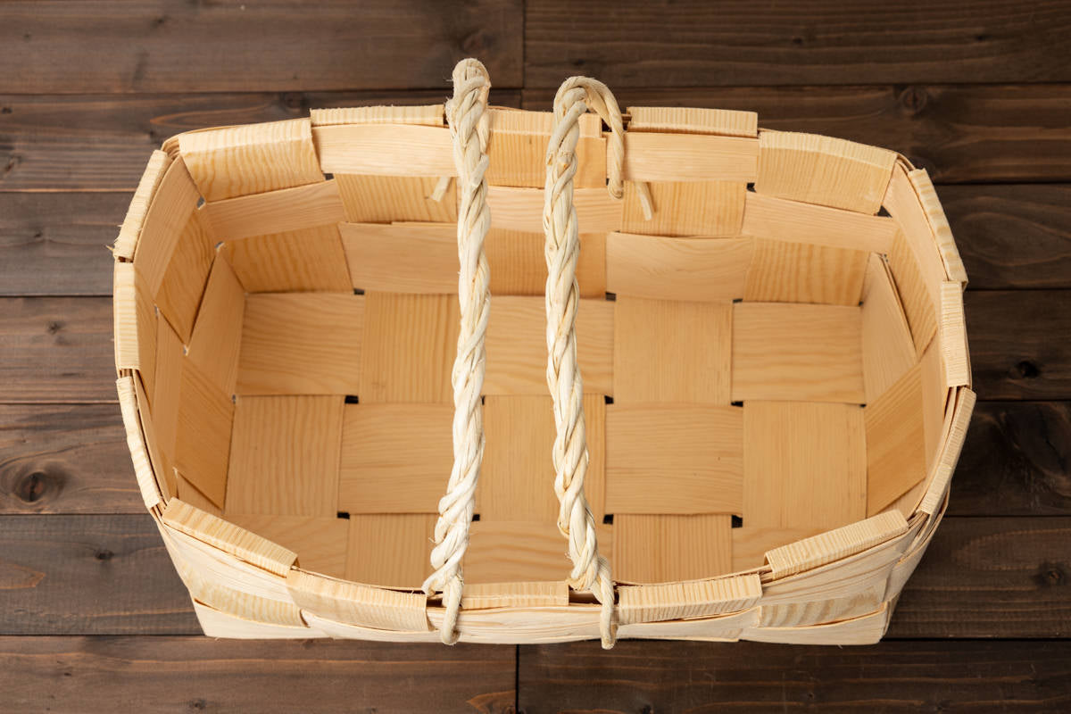 Shopping basket L 2-handles / Pine / EST 330713-3
