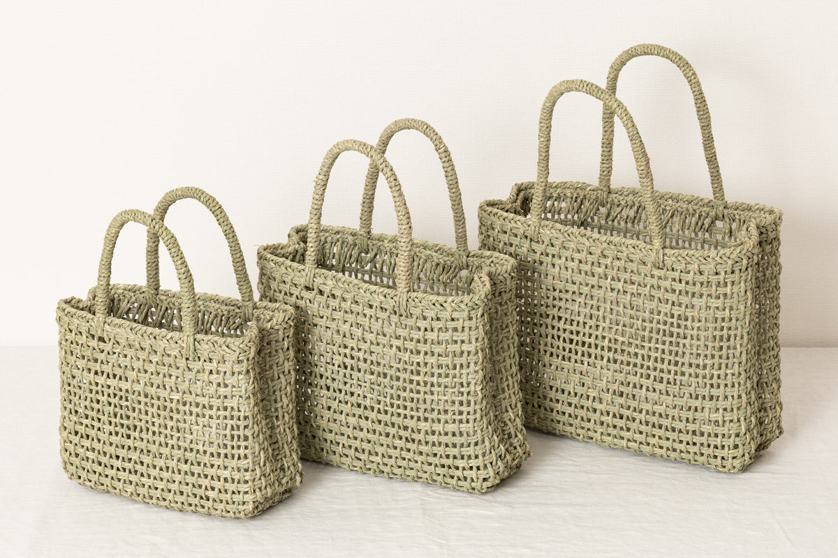 Hand bag S, M, L / “Igusa” rush / Okayama-JPN 330301