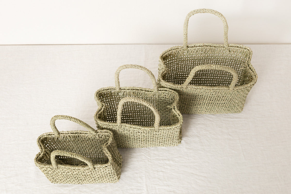 Hand bag S, M, L / “Igusa” rush / Okayama-JPN 330301