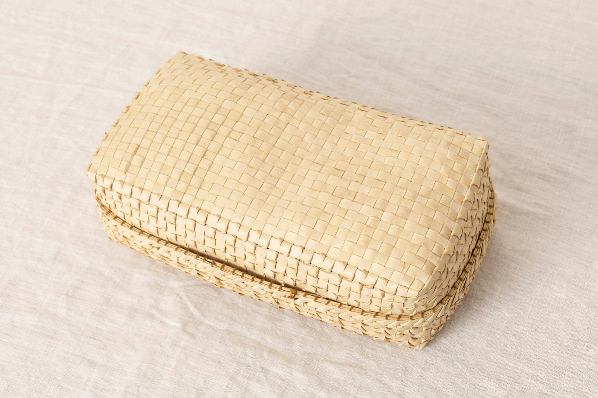 Kottan Tissue Box “Natural” / Palm leaf / IND 330903-1
