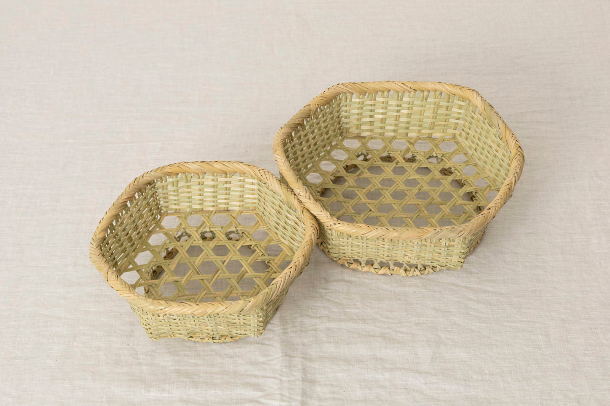 Hexagonal Basket / Suzutake Bamboo / Iwate-JPN 210128