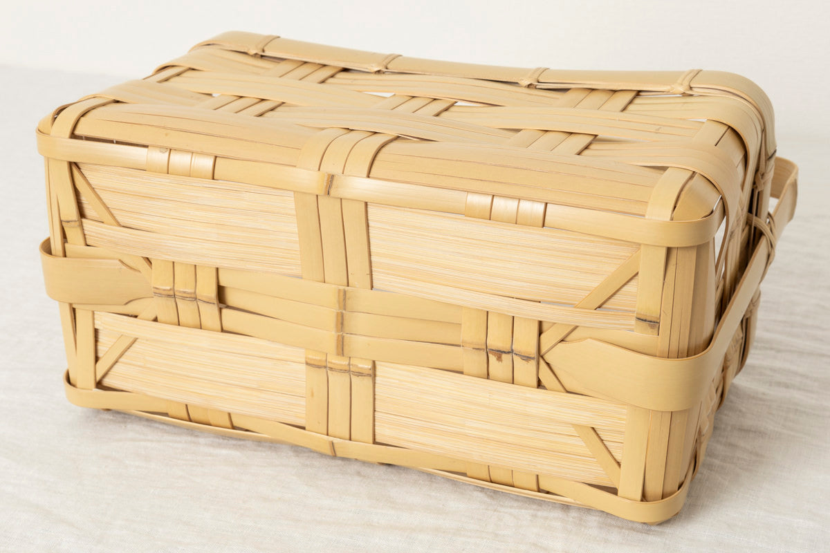 大分県/真竹(白竹) brick basket 121801-1