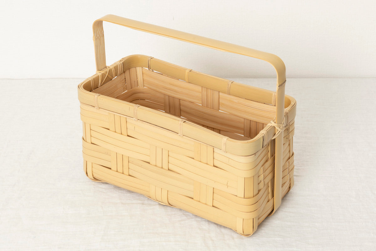 大分県/真竹(白竹) brick basket 121801-1