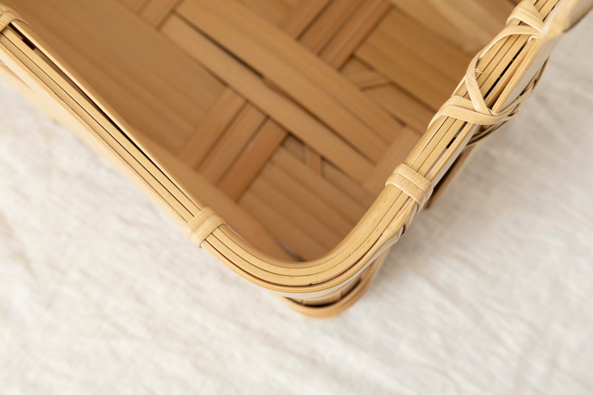 大分県/真竹(白竹) brick basket 121801-1