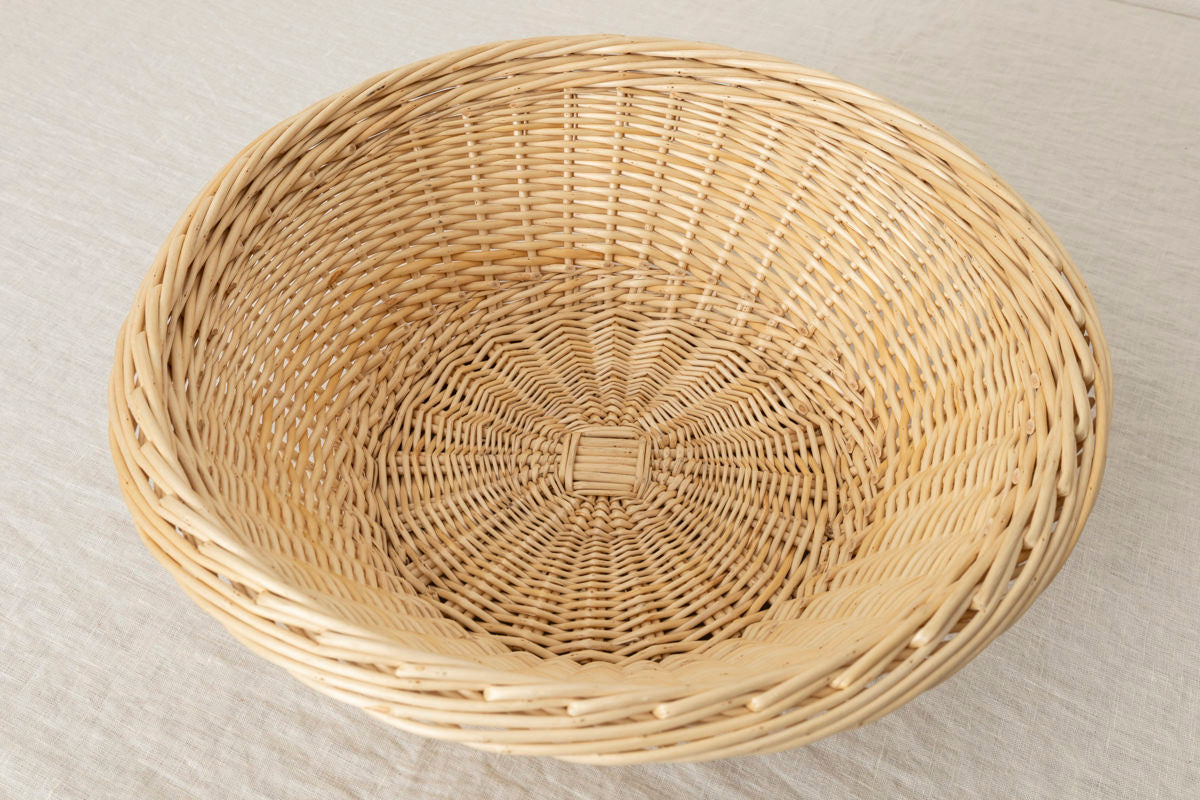 ベルギー/やなぎ ミールバスケット Natural・White 2タイプ 440309