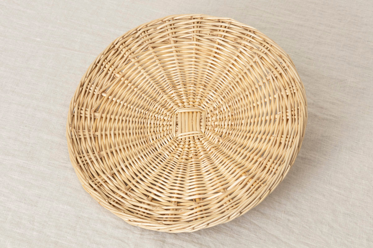 ベルギー/やなぎ ミールバスケット Natural・White 2タイプ 440309