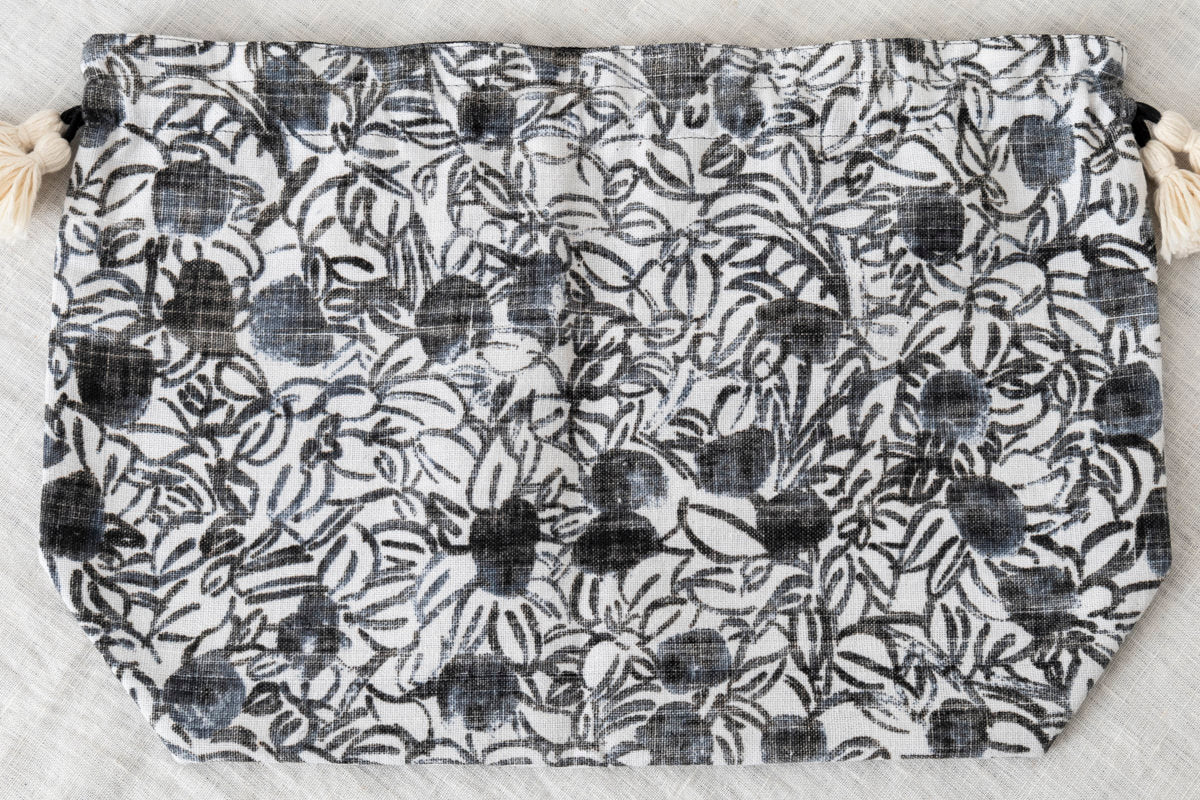インド/カディ OX Printed Drawstring Bag Blaoga Mono S・L 2サイズ 330919