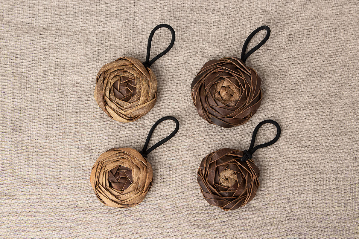 Bag Charm “Rose” / Walnut Bark / Yamagata-JPN 311410