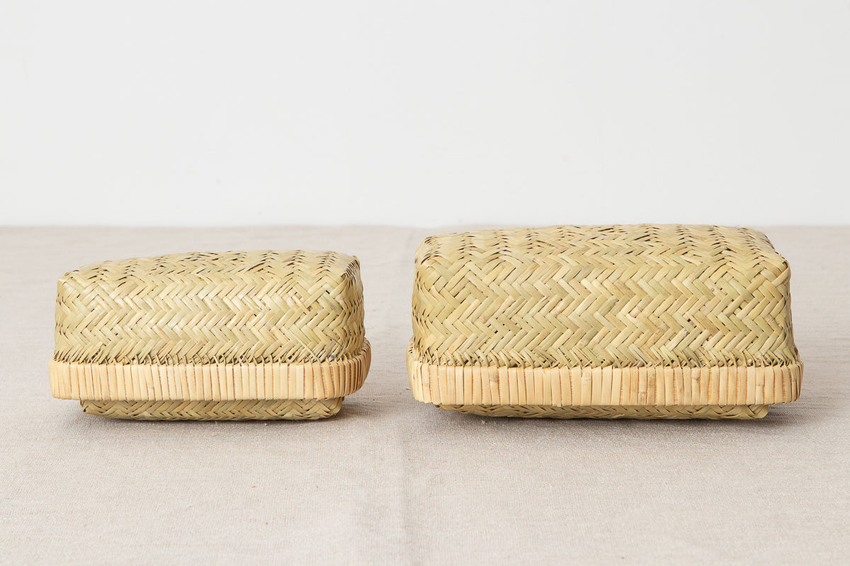 Lunch basket “Rectangle” -B type- / Suzu bamboo / Iwate-JPN 450815