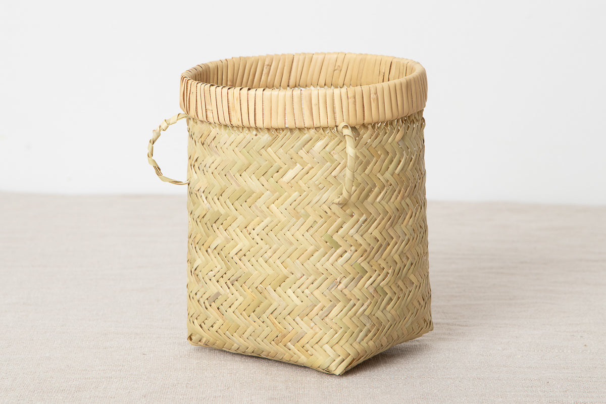 Harvest Basket "Tsuboke" Mini / Suzutake Bamboo / Iwate-JPN 450803-1