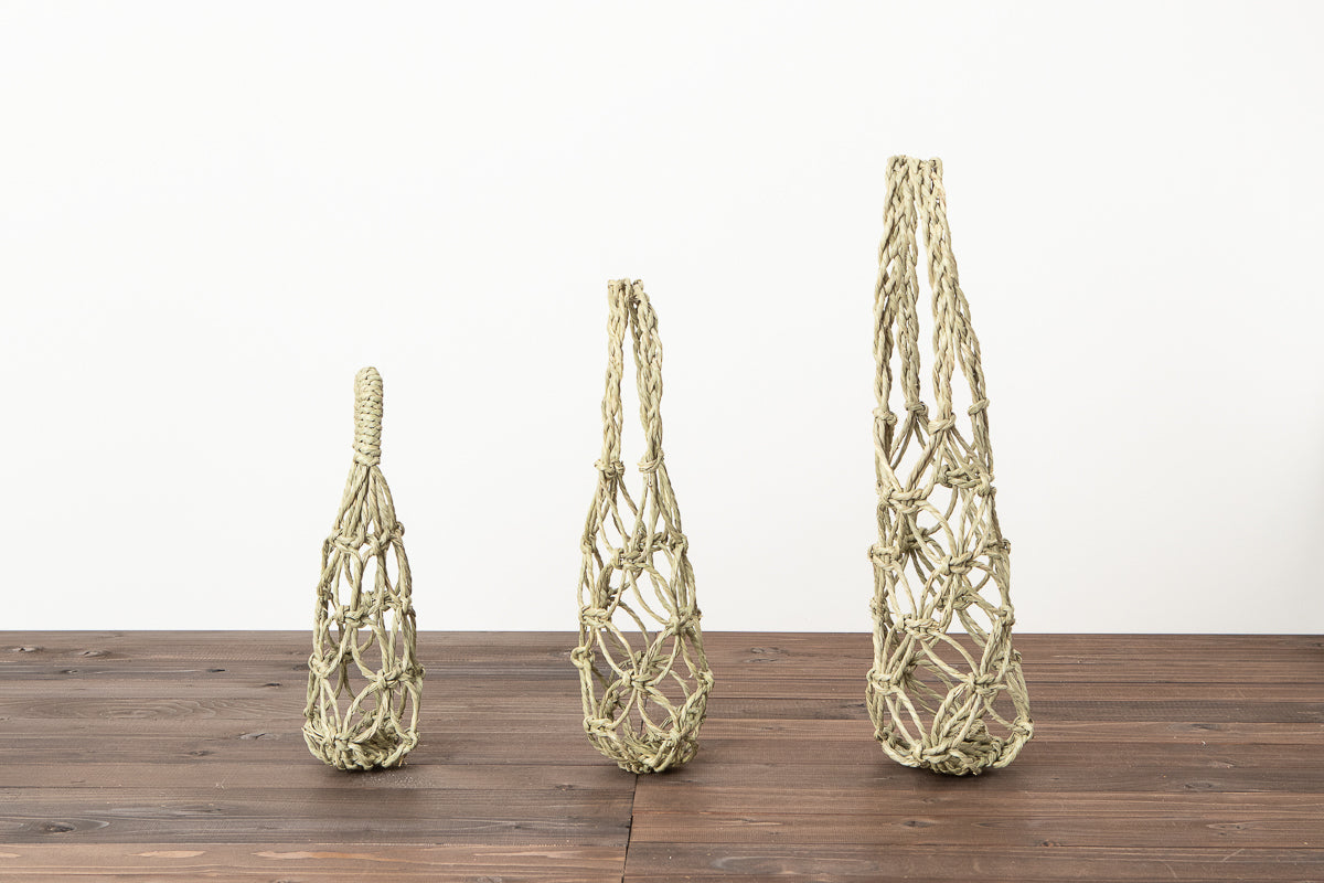 Bottle basket S, M, L / “Igusa” rush / Okayama-JPN 330311
