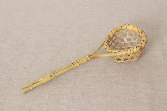 Soba Dipping Basket “Toji-kago” / Nemagari Bamboo / Nagano-JPN 610222-1