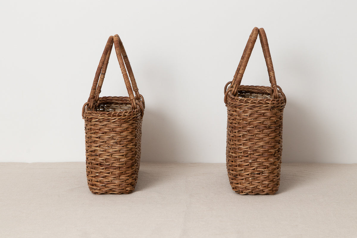 Hand bag “Matsuba” M, L / Brown Akebi vine / Nagano-JPN 311224