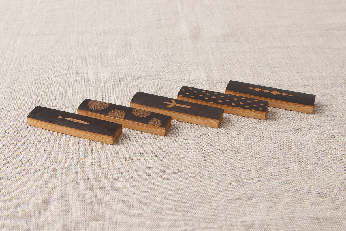 Cutlery Rest / Smoked Bamboo / Kochi-JPN 321206