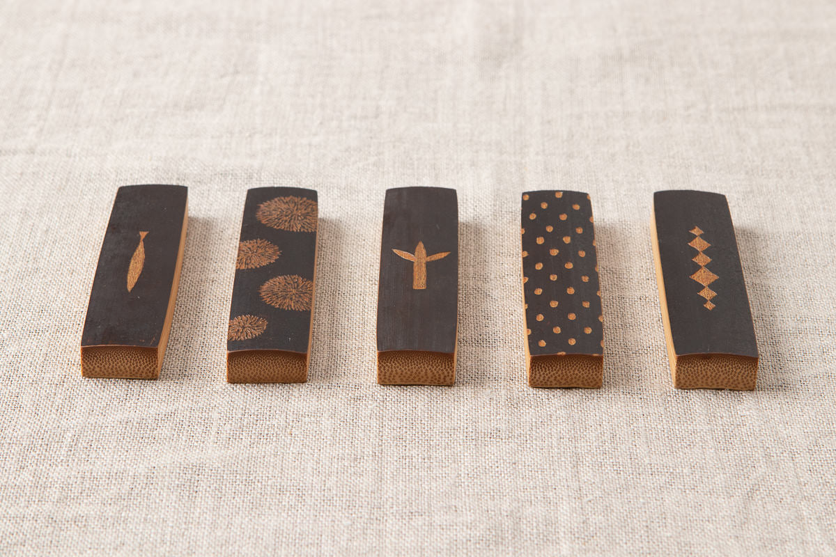 Cutlery Rest / Smoked Bamboo / Kochi-JPN 321206