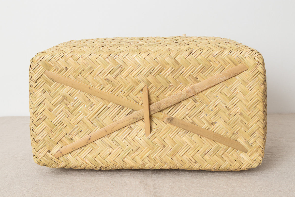Market Basket Rattan Handle M / Suzutake Bamboo / Iwate-JPN 450809-1