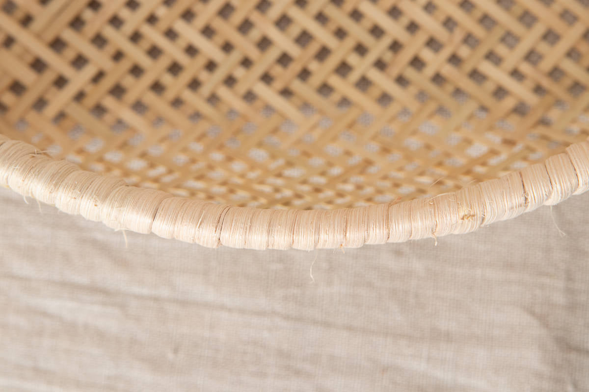 Round Basket “Open Weave” / Suzutake Bamboo / Iwate-JPN 450808-1