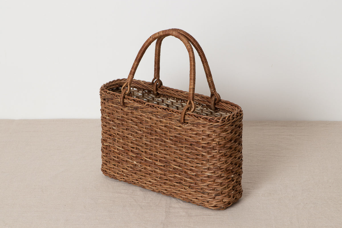 Hand bag “Matsuba” M, L / Brown Akebi vine / Nagano-JPN 311224