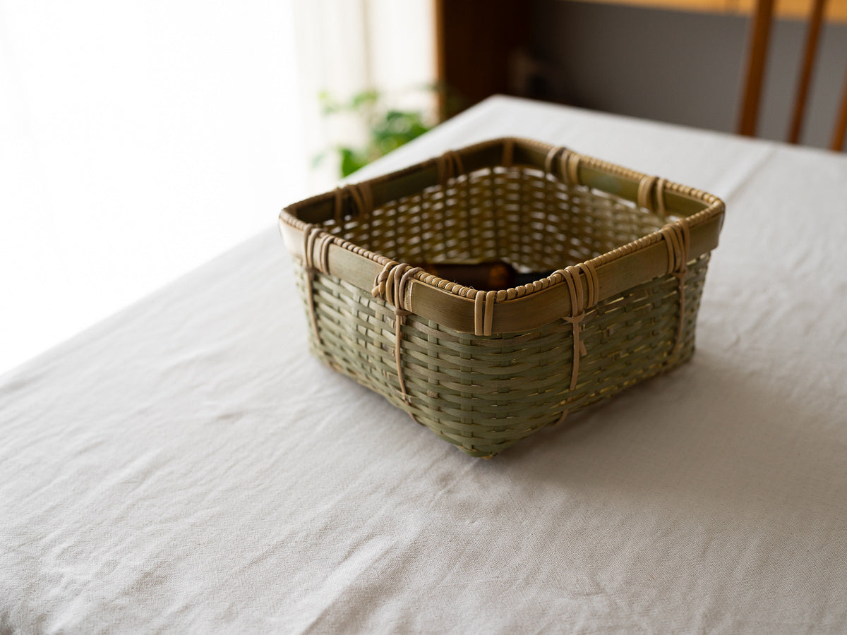“SUMŌ salt” (storage)basket Square, Rectangle / Madake bamboo / Ibaraki-JPN 810205