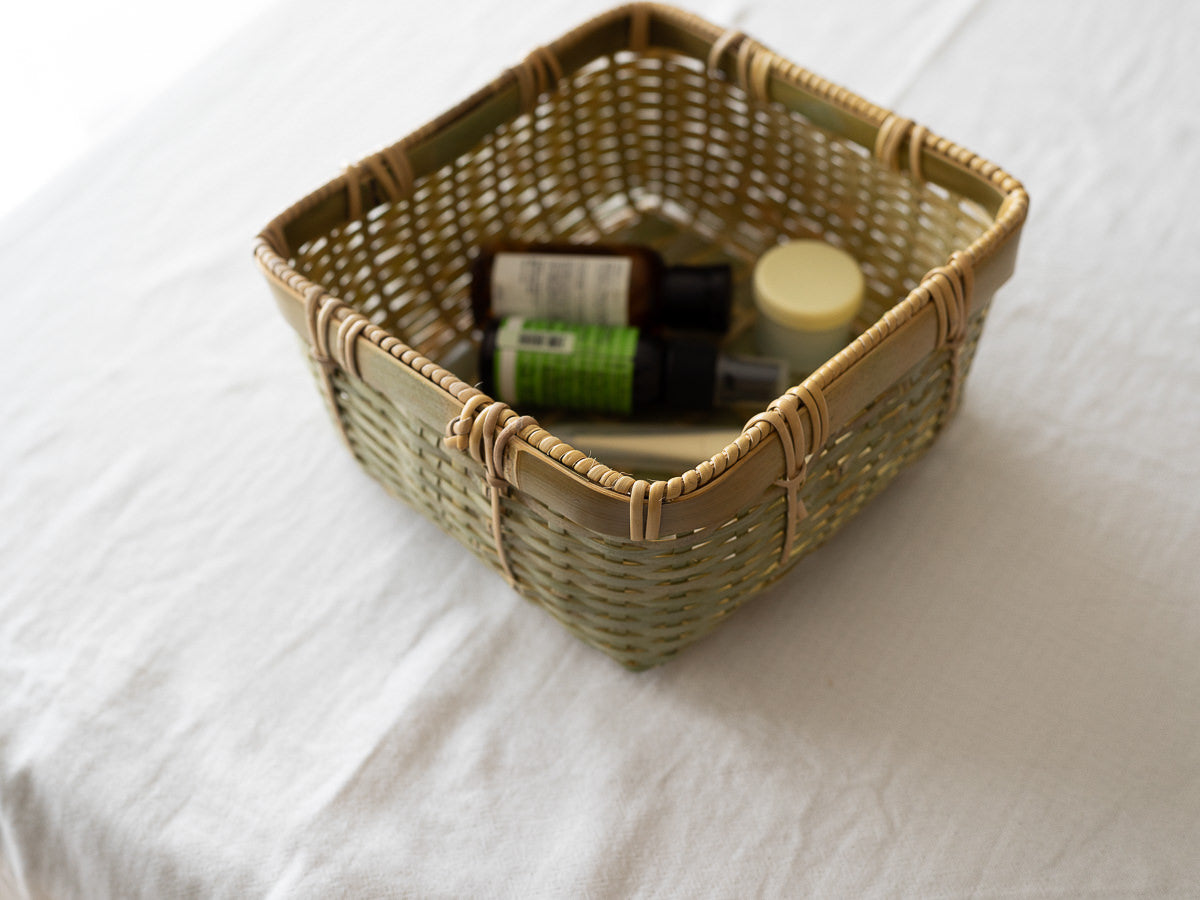 “SUMŌ salt” (storage)basket Square, Rectangle / Madake bamboo / Ibaraki-JPN 810205