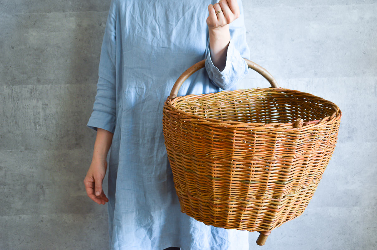 Handled Storage Basket “Kablacok” / Willow / POL 340201