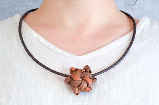 Pendant “Flower” Choker / Wild Grape Vine / Yamagata-JPN 311405-1