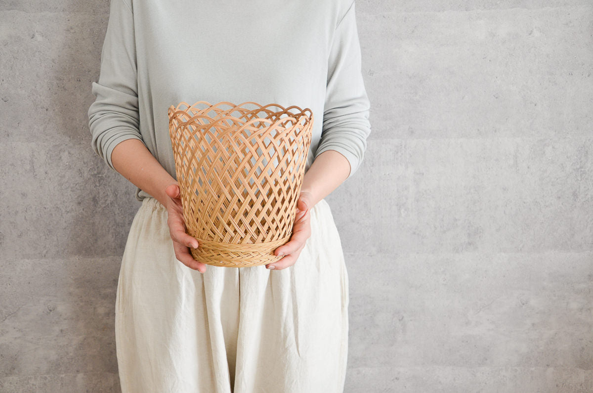 Open Weave Basket / Nypa Palm / THA 3115304-1