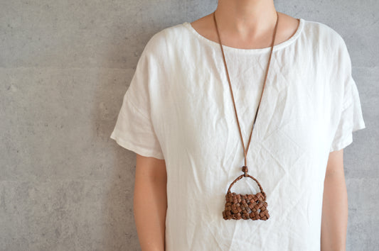 Pendant “Bag Shape” / Wild Grape Vine / Yamagata-JPN 311403-1
