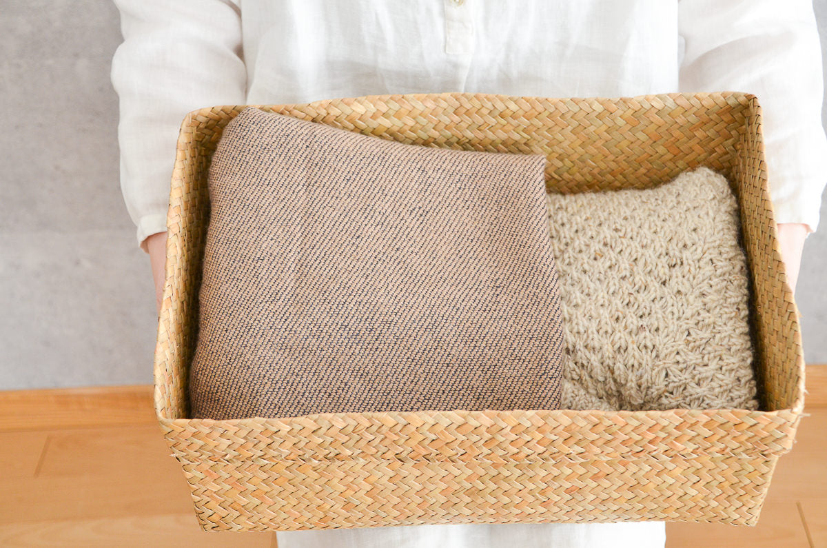 Rectangular Organizing Basket / Krajood Grass / THA 3115111