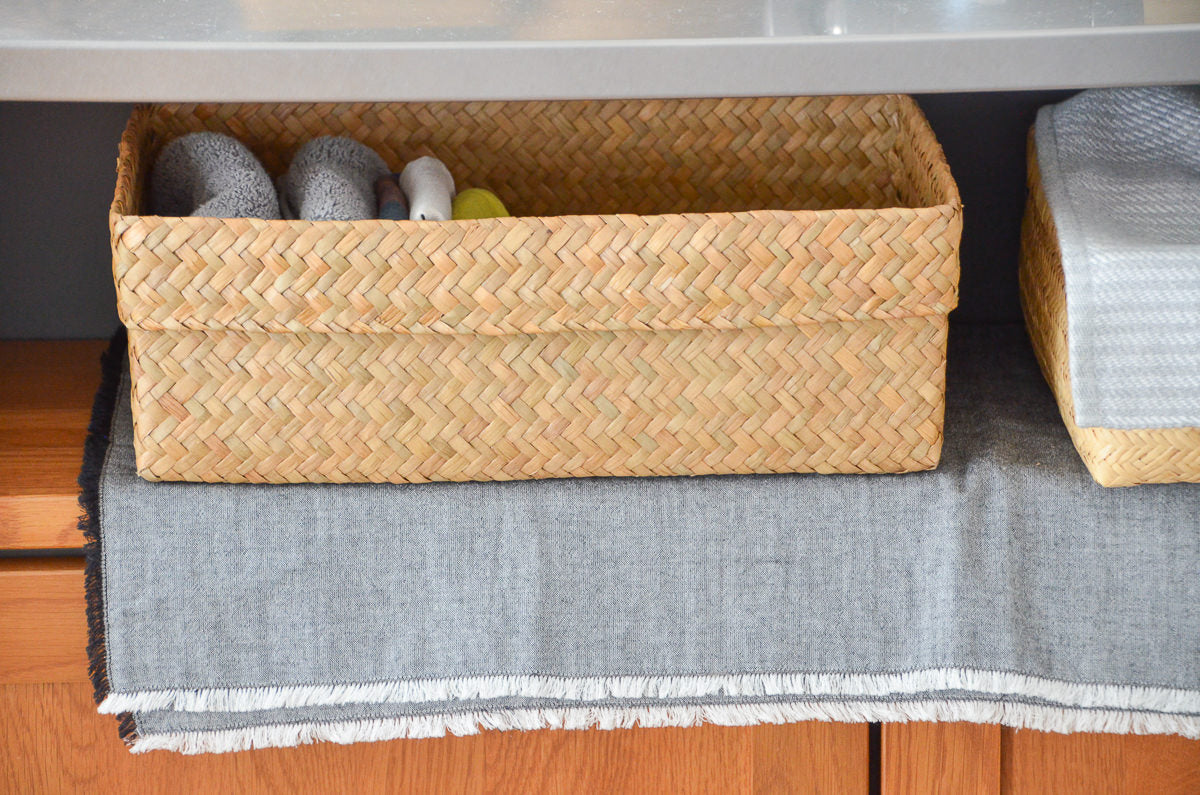Rectangular Organizing Basket / Krajood Grass / THA 3115111