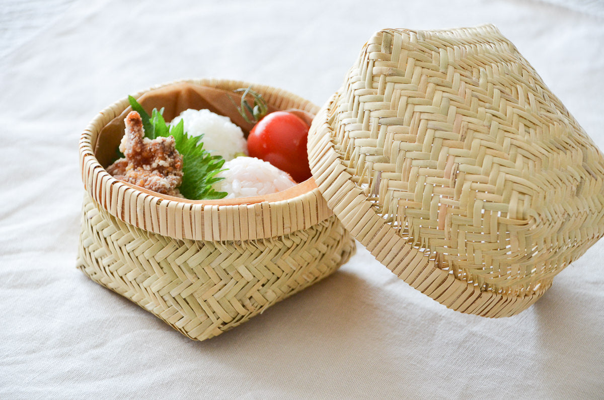 Rice Ball Basket / Suzutake Bamboo / Iwate-JPN 450814-1
