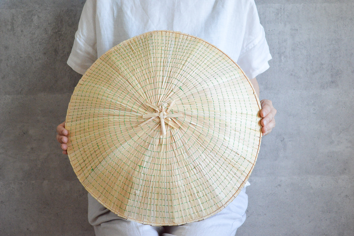 富山県/すげ(菅) 菅笠 大野 竹骨 42cm 810403-1