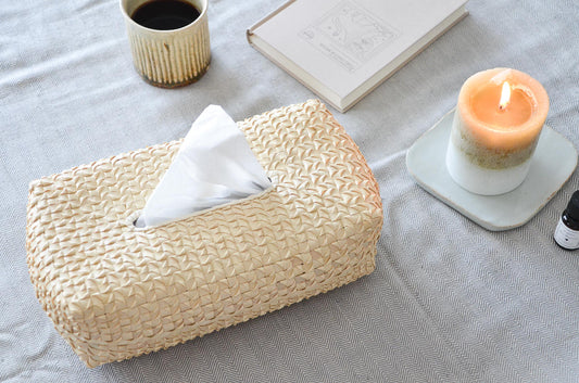 Kottan Tissue Box – Natural / Palm Leaf / IND 330903-1